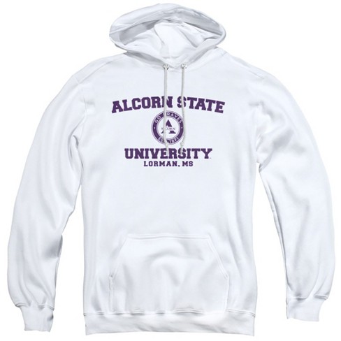 Campus Lab Alcorn State University Official Circle Logo Adult Pull over Hoodie White Large Target