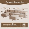 XIZZI Modular Corduroy Sectional Sofa: 5 Sold-Separately Units (Corner, Arms, Ottoman) | Black/Camel | Standard/Large Cushion Options | DIY Friendly - 2 of 4
