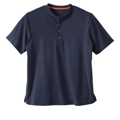 Boulder Creek by KingSize Men's Big & Tall Heavyweight Short-Sleeve Henley Shirt