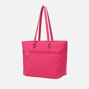 MKF Collection Hallie Solid Quilted Cotton Women’s Tote Bag by Mia K - 1 of 4