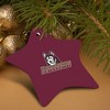 Bloomsburg University Primary Logo StarShaped Porcelain Holiday Christmas Tree Ornament  3.1" - 4 of 4