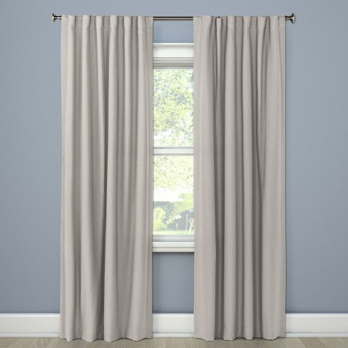 50"x108" Linen Blackout Curtains Panels Gray 2 