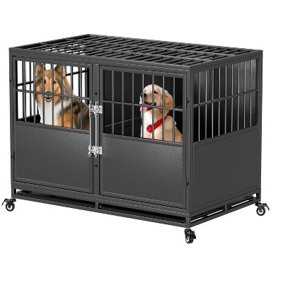 48 Inch Heavy Duty Dog Crate Furniture for Large Dogs, Decorative Pet House End Table, Extra Large Wooden Cage Kennel Furniture Indoor