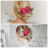 Unique Bargains Women's Portable Simulated Flowers Hair Clips Comb 1 Pc - 4 of 4