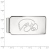 Black Bow Jewelry 10k White Gold Iowa Hawkeyes NCAA Money Clip - 2 of 3