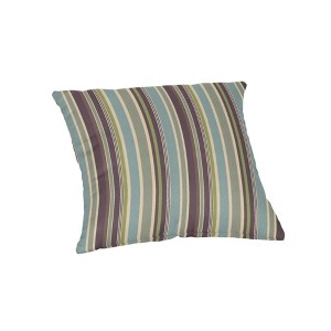 Casual Cushion Stripe Sunbrella Fabric 1-Piece Indoor/Outdoor Square Throw Pillow - 1 of 4