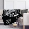 NFL Las Vegas Raiders Helmet Stripes Flannel Fleece Blanket - 2 of 3