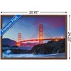 Trends International Wonders of the World - Golden Gate Bridge Framed Wall Poster Prints - 3 of 4