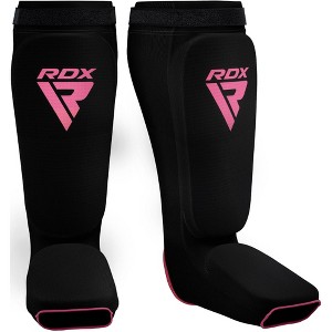 RDX Sports T1 Black Shin Instep Guards Premium Quality For Sparring, Grappling, Martial Arts, Kickboxing, Taekwondo, Karate - 1 of 4