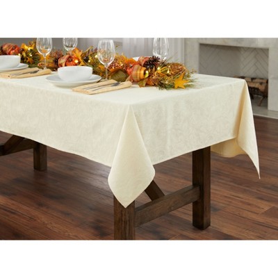 BrylaneHome Damask 60" X 104" Tablecloth