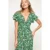 WEST K Women's Elizabeth Tiered Ruffle Sleeve Smocked-Back Maxi - 2 of 4
