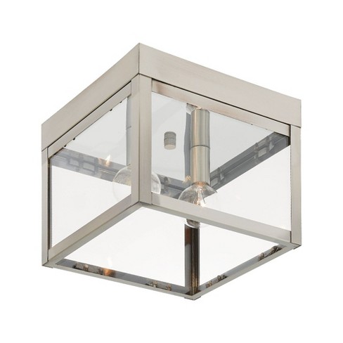 Livex Lighting Nyack 2 - Light Flush Mount in  Brushed Nickel - image 1 of 2