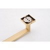 ChicFurnit Bathroom Towel Holder 9 Piece Wall Mount Set for Durable and Modern Bathroom Storage, Gold, 24"*4"*4" - 4 of 4