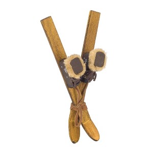 Melrose Vintage Wood Ski Boot Tree Ornament (Set of 12) - 1 of 3
