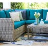 Leisure Made Forsyth 5pc Wicker Sectional in Peacock Fabric - 4 of 4