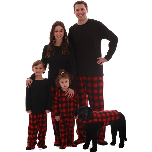 Holiday Time Matching Family Men's Red Flannel Pajama Set, 2-Piece