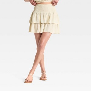 Women's Ruffle Mini A-Line Skirt - Universal Thread™ - 1 of 3