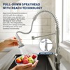 30" x 18" x 9" Built-in Kitchen Sink Stainless Steel Single Bowl Sink (with Accessories) and Pull-Down Faucet Modern Countertop Work Sink - 4 of 4