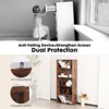 GlasFlength Decorative Bookshelf Creative and Unique Styling, Multifunctional Storage with Open Display Bookshelves, Brown, 23.8"*9.2"*53" - 3 of 4