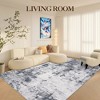 coucheta Machine Washable Area Rugs, Modern Abstract Soft Low Pile Non-Slip Stain Resistant Accent Carpet, for Living Room, Bedroom, Dining Room - 4 of 4