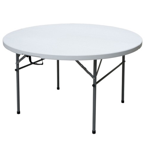 Plastic Development Group Round Folding Multipurpose Banquet Table With  Secure Base For Indoor And Outdoor Events : Target