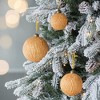 Whisen D3.9" Christmas Ball Ornaments, Glass Decorative Hanging Ball Christmas Tree Ornaments, Set of 6 - 2 of 4