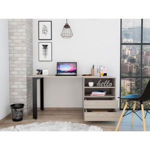 NicBex Multi-Storage Writing Desk Collection 2/3 Drawers, Shelves & Wall Cabinet Options for Home Office & Study Workstation - 1 of 4