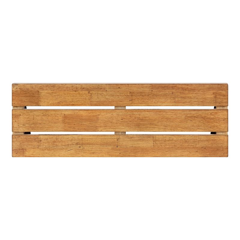 Kate and Laurel Samuels Rectangle Wood Floating Shelf, 24x8x8, Rustic Brown, 5 of 11