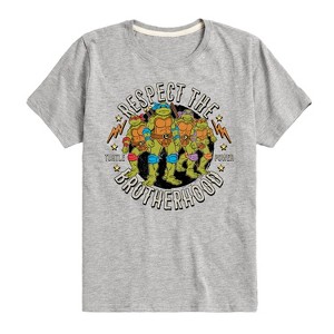 Boys' - Teenage Mutant Ninja Turtles - Respect The Brotherhood Short Sleeve Graphic T-Shirt - 1 of 4
