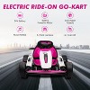 24v Electric Go Kart for Kids 6-12 Years Old, Battery Powered Drifting Ride-on Car with Powerful Motor, Slow Start, Built-in Music - 2 of 4