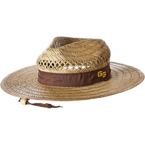 Kenny K Men's Rush Straw Lightweight Safari Hat with Chin Cord