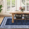 Large Area Rugs 9x12 Modern Bordered Accent Carpet, Non-Slip Contemporary Dining Room Rugs, Foldable Low Pile Indoor Carpet, Non-Shedding Floor Mat - 3 of 4