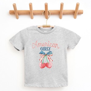 The Juniper Shop American Girly Cherries Coquette Youth Short Sleeve Tee - 1 of 4