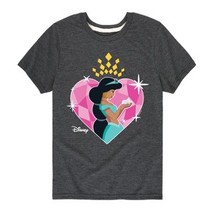 Girls' - Disney Princess - Jasmine Short Sleeve Graphic T-Shirt - 1 of 4