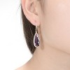 Guili Teardrop Leverback Earrings in Sterling Silver with CZ in Amber, Emerald, Sapphire, Gold & Rose Gold – Vibrant Sparkle for Luxe Appeal - 2 of 3