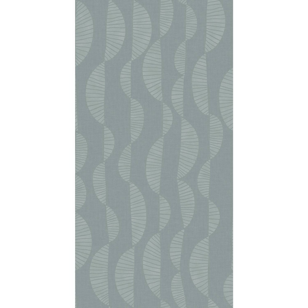Photos - Wallpaper Roommates Seychelles Wave Peel and Stick  Blue 