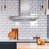 RCA R-RHWM3S30BSS 30 in. Sterling Collection 400 CFM Ducted T-Shape Wall Mount Range Hood, Push Buttons, LEDs, Stainless Steel - 2 of 4