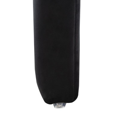 Tenko Black Velvet Modern Glam Bedroom Bench