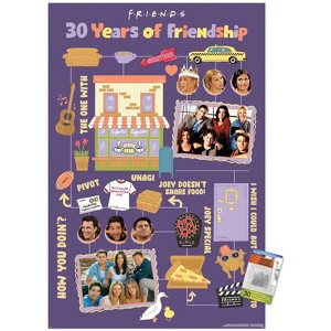 Trends International Friends 30th - 30 Years of Friendship Unframed Wall Poster Prints - 1 of 4