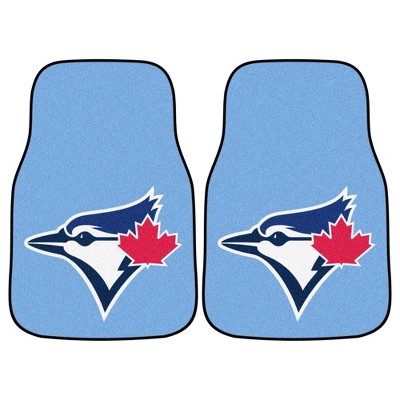 MLB Toronto Blue Jays Light Blue Carpet Car Mat Set - 2pc