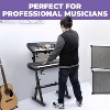 Liquid Stands Dual Piano Keyboard Stand w/ 2nd Tier - Z Style Adjustable & Portable 2 Tier Heavy Duty Stand for Digital Keyboards for 54-88 Key Pianos - 3 of 4