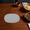 Unique Bargains Trivet Oval Rope Coaster Cotton Non-Woven Fabric 12.6"x8.66"x0.31" - 2 of 3
