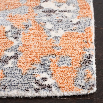Heirloom Gray 6' Square Hand-Tufted Wool & Viscose Rug