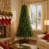 INFURNIC Artificial Trees 6FT Unlit Christmas Tree with 490 Tips and Stable Stand for Holiday Decor, Green, 34"*34"*72" - 3 of 4