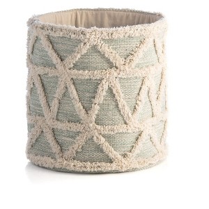 Shiraleah Haven Geo Tufted Decorative Storage Basket - 1 of 4