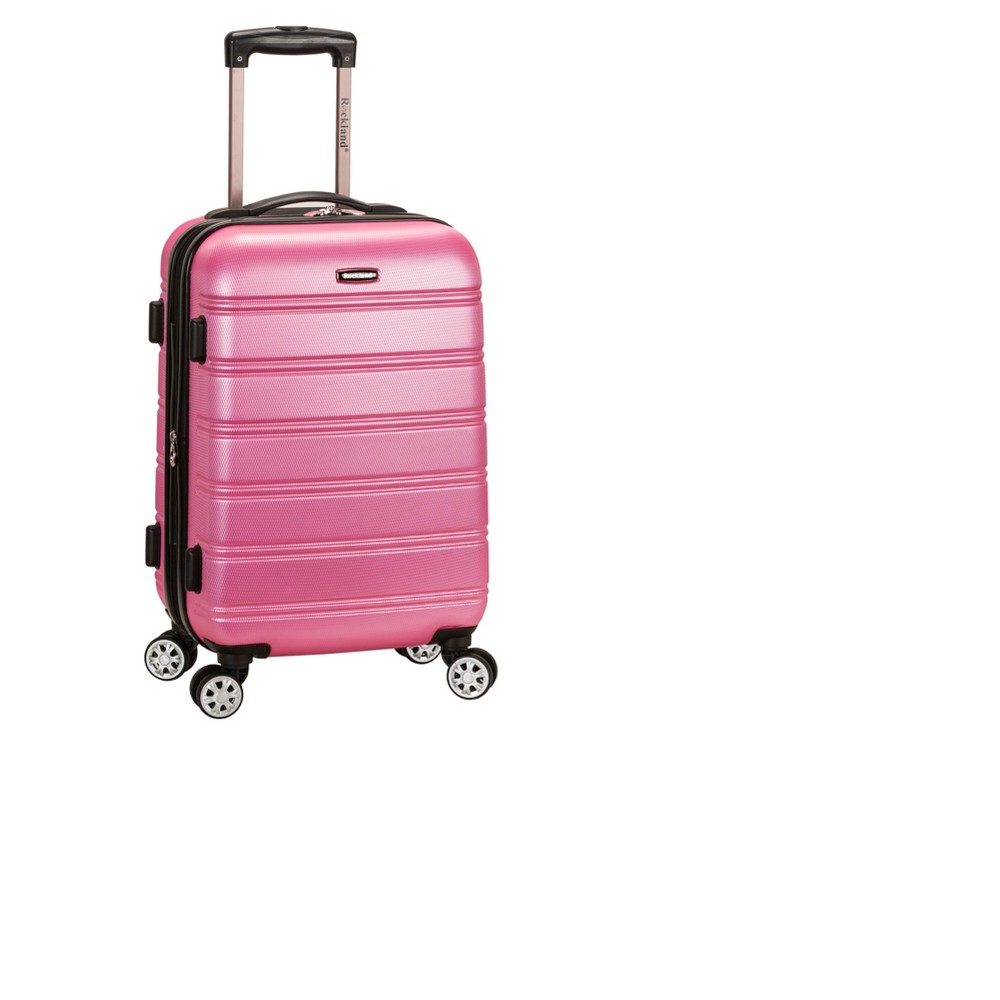 UPC 675478145029 product image for Rockland Melbourne Expandable Hardside Carry On Spinner Suitcase - Pink | upcitemdb.com