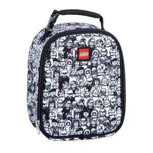 LEGO Minifigure Crowd Heritage Classic Lunch Bag - White - 1 of 4
