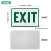 Unique Bargains Aluminum Reflective Rust Free Waterproof Exit Sign 2 Pcs - 2 of 4