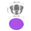 Unique Bargains Stainless Steel Lunch Box Condiment Containers with Lids 3 Pcs - 2 of 4