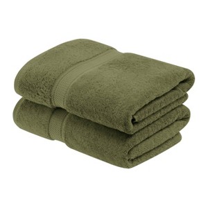 Luxury Cotton Heavyweight Ultra-Plush Bath Towel Set of 2 by Blue Nile Mills - 1 of 4